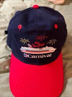 Carnival Cruise “Millennium Cruise” Navy & Red Embroidered Cap